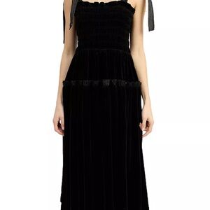 Elegant Black Velvet Dress